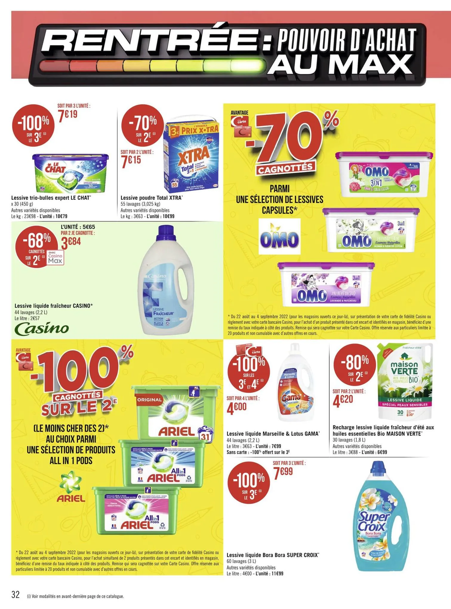 Catalogue Rentrée : pouvoir d'achat au max, page 00032