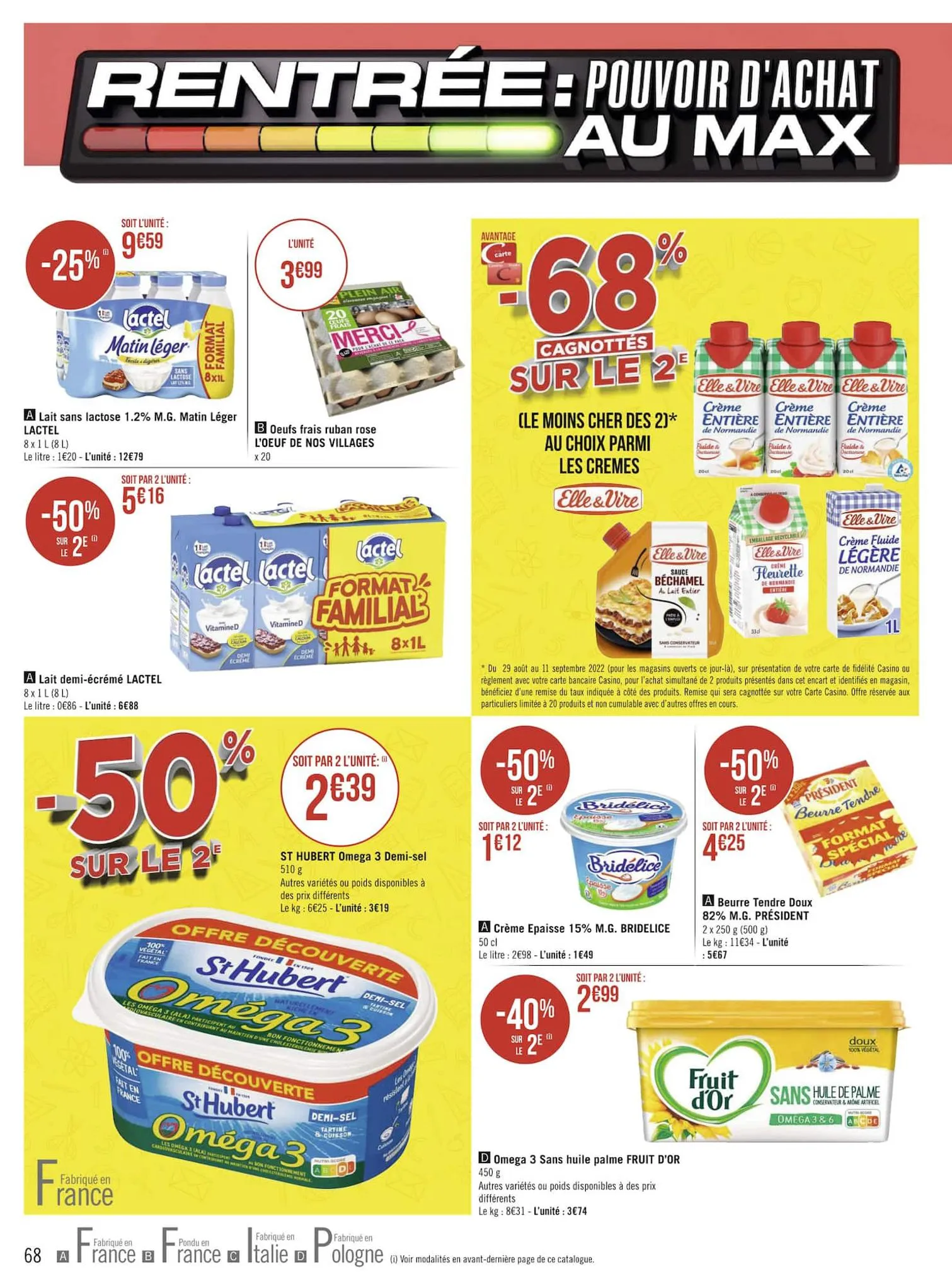 Catalogue Rentrée : pouvoir d'achat au max, page 00068