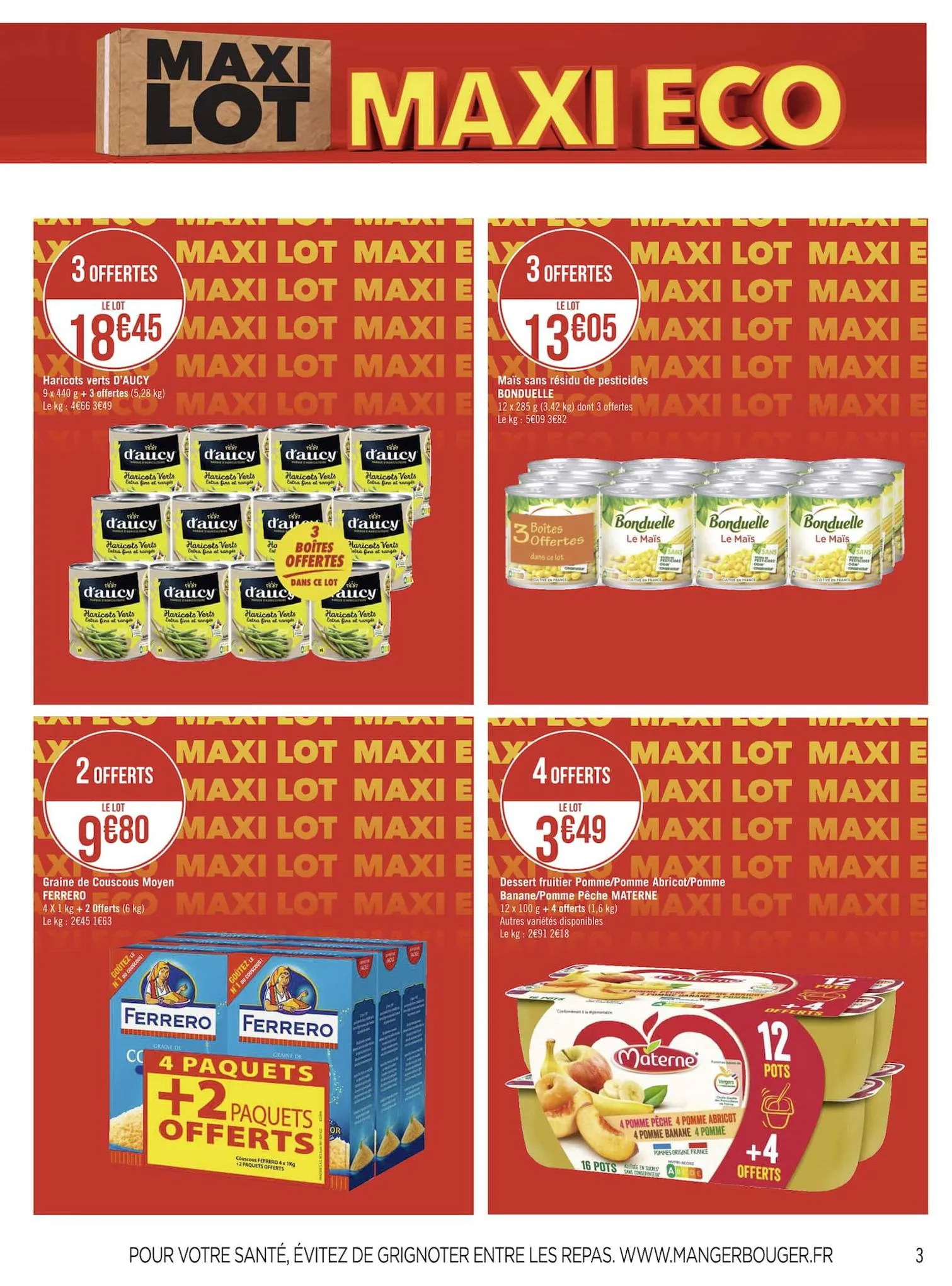 Catalogue Maxi lot, maxi éco, page 00003