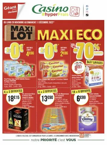 Maxi lot, maxi éco