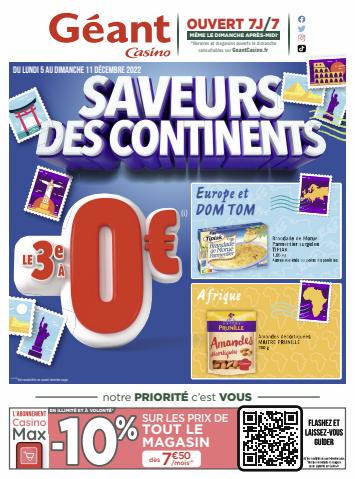 Catalogue Géant Casino | Saveurs des continents | 04/12/2022 - 11/12/2022
