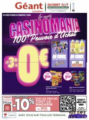 Catalogue Géant Casino | le mois CASINOMANIA 100% Pouvoir d'Achat | 19/03/2023 - 02/04/2023