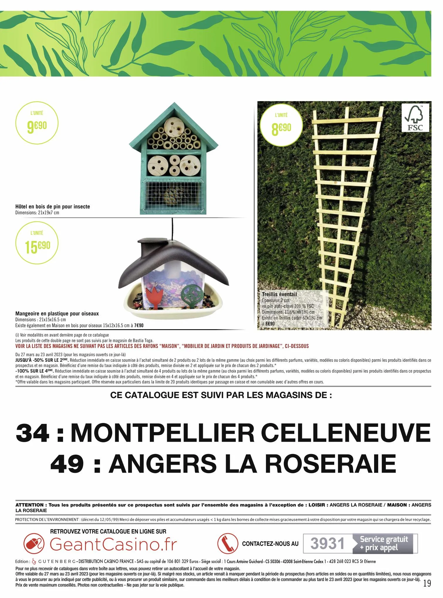 Catalogue Les Belles Inspirations JARDIN, page 00019