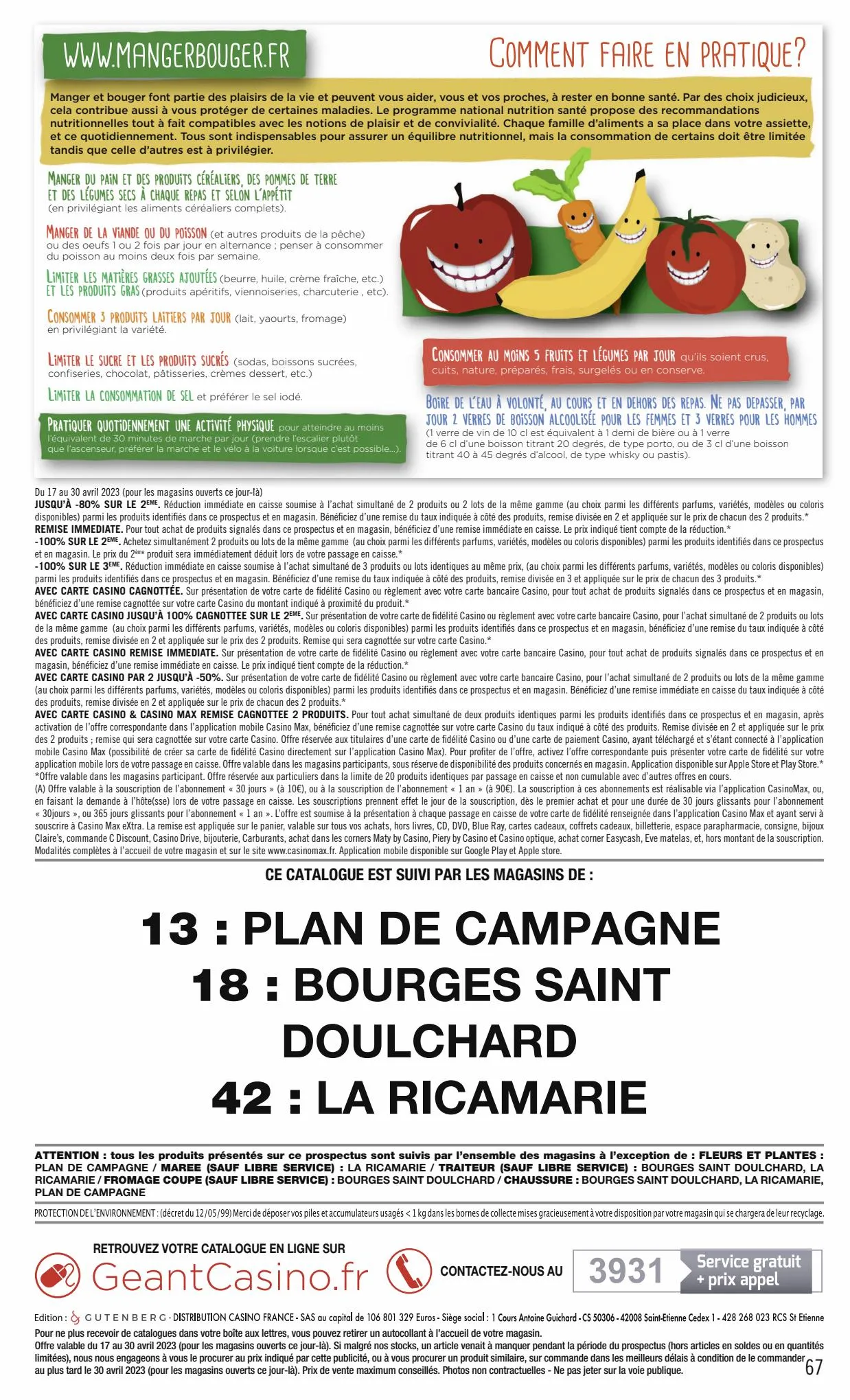 Catalogue Catalogue Géant Casino, page 00067
