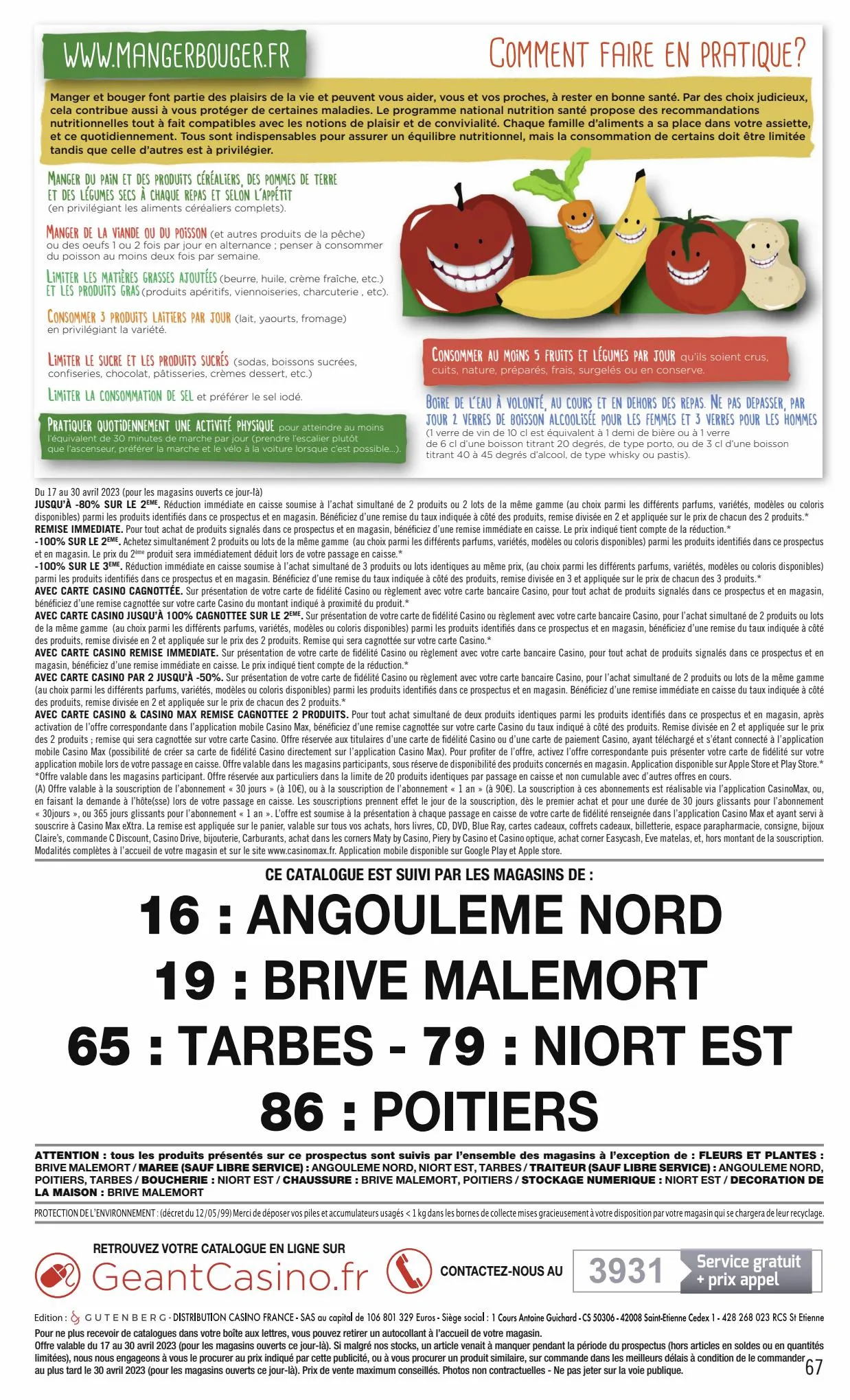 Catalogue Catalogue Géant Casino, page 00067