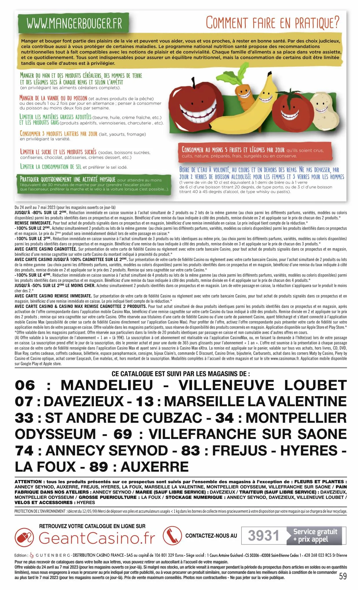 Catalogue Catalogue Géant Casino, page 00059