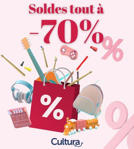 Promos de Culture et Loisirs à Paris | Soldes tout à -70% sur Cultura | 22/06/2022 - 19/07/2022