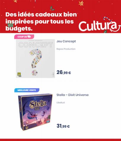 Catalogue Cultura | Offres | 16/11/2022 - 29/11/2022