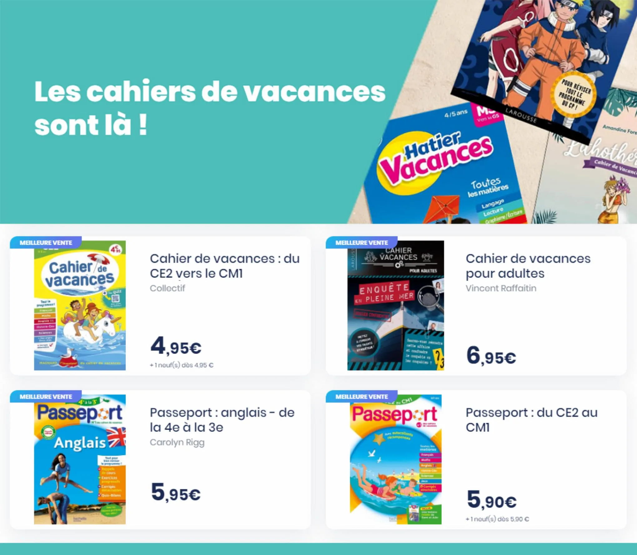 Catalogue Les cahiers de vacances sont là !, page 00003