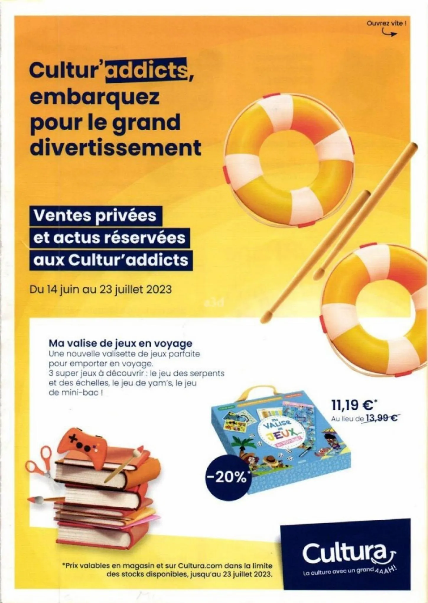 Catalogue Cultur' addicts embarquez pour le grand divertissement, page 00001