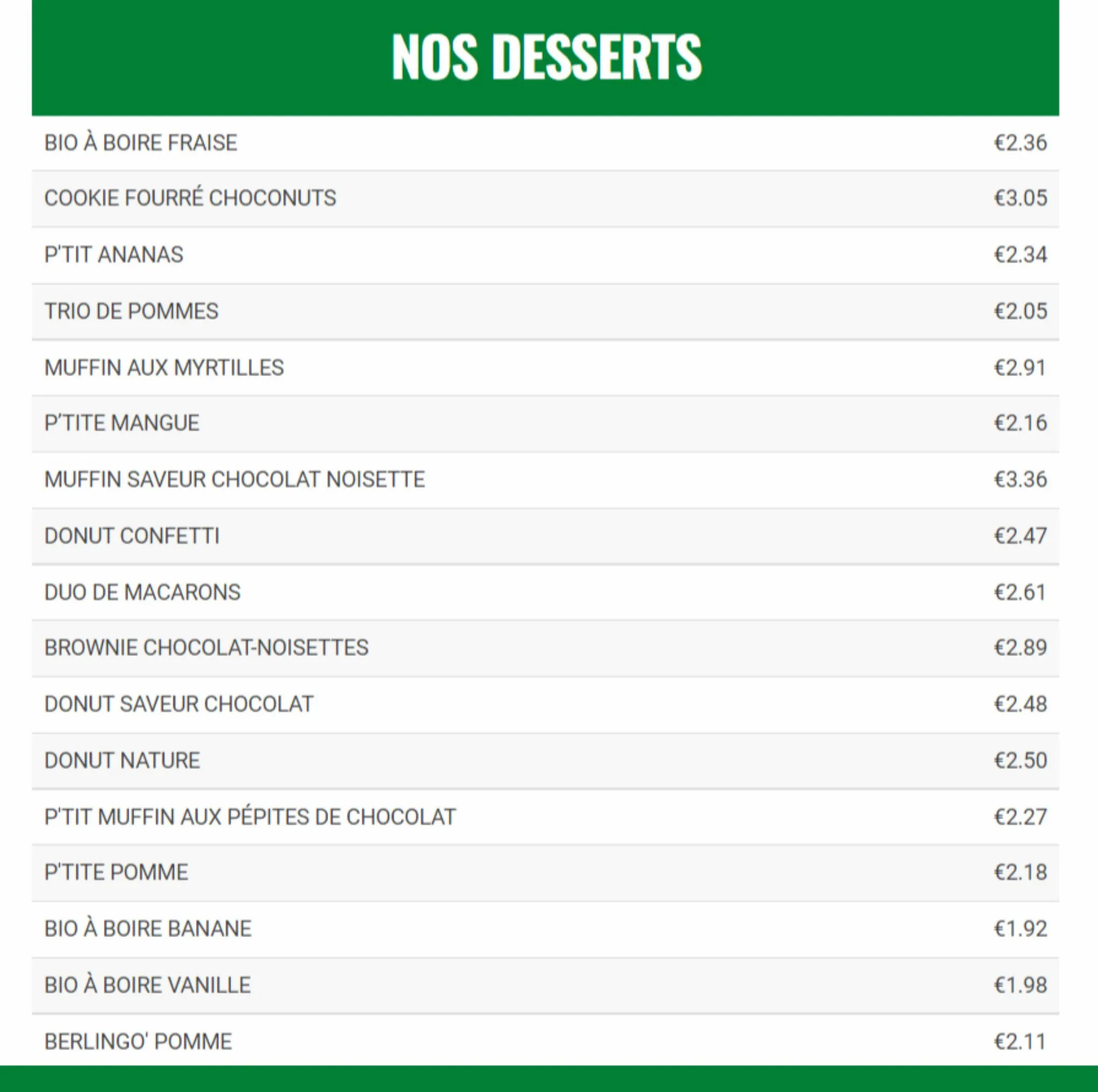 Catalogue Mc Donald's Menu, page 00005