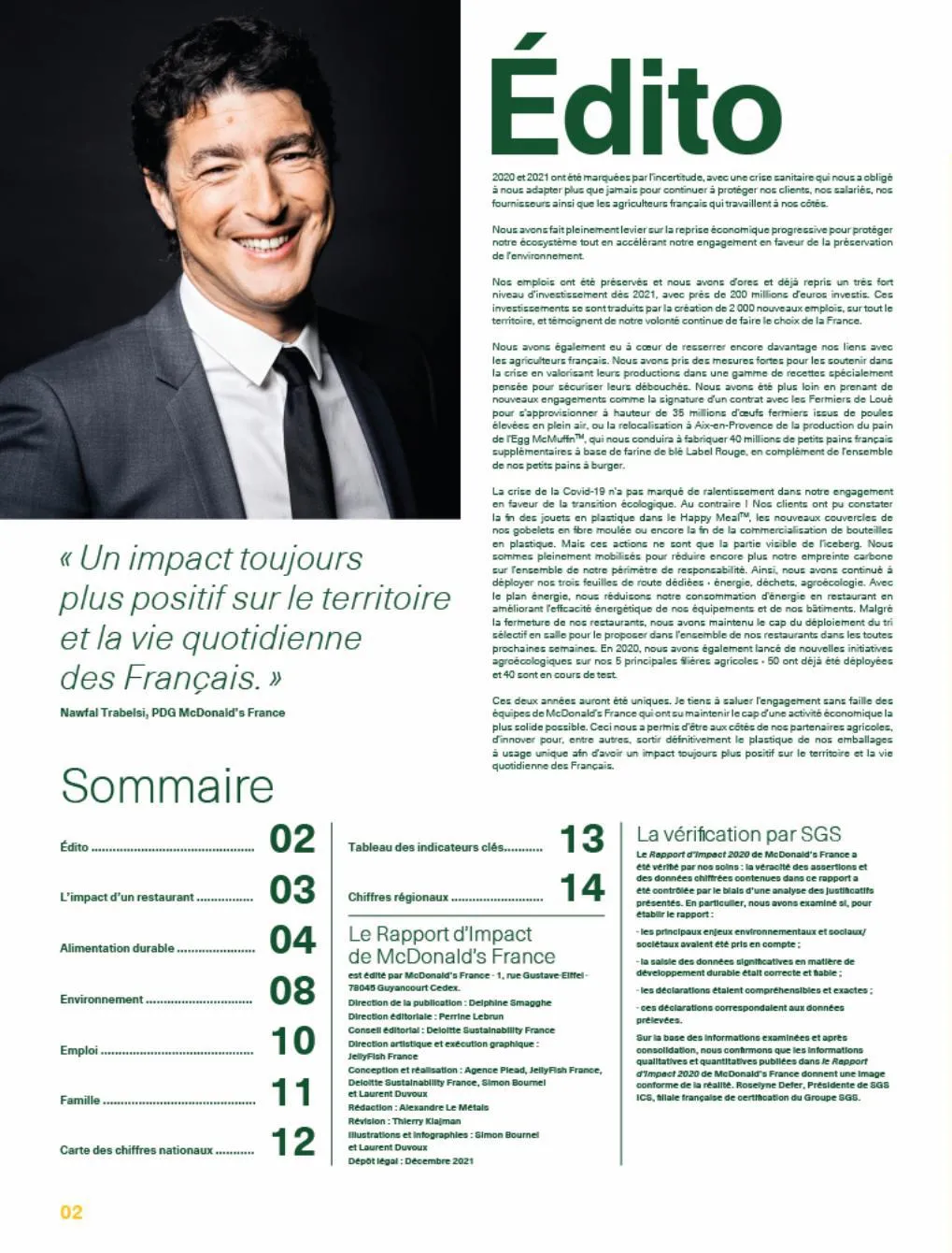 Catalogue Rapport McDonald's France 2022, page 00002