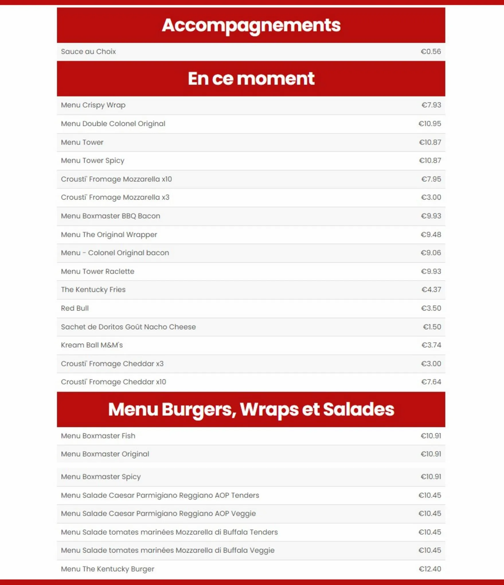 Catalogue Kfc menu, page 00005