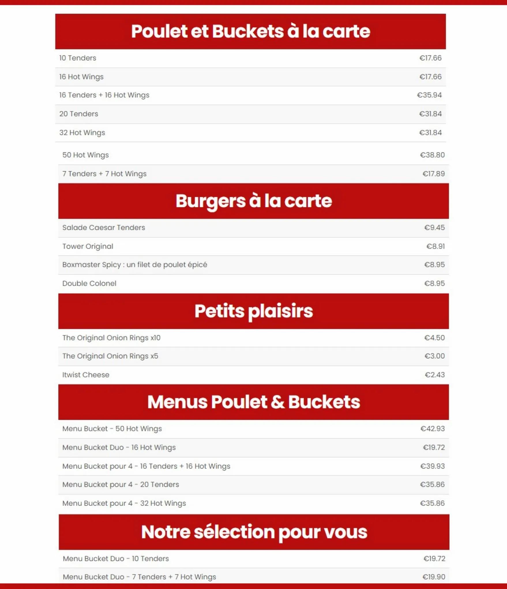 Catalogue Kfc menu, page 00006