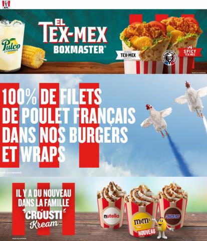 Promos de Restaurants à Aubagne | Kfc menu sur KFC | 26/07/2022 - 31/08/2022