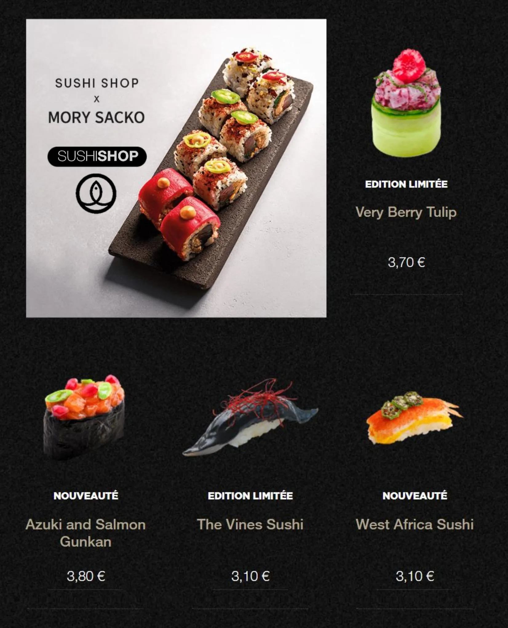Catalogue Sushi Shop x Mory Sacko, page 00001