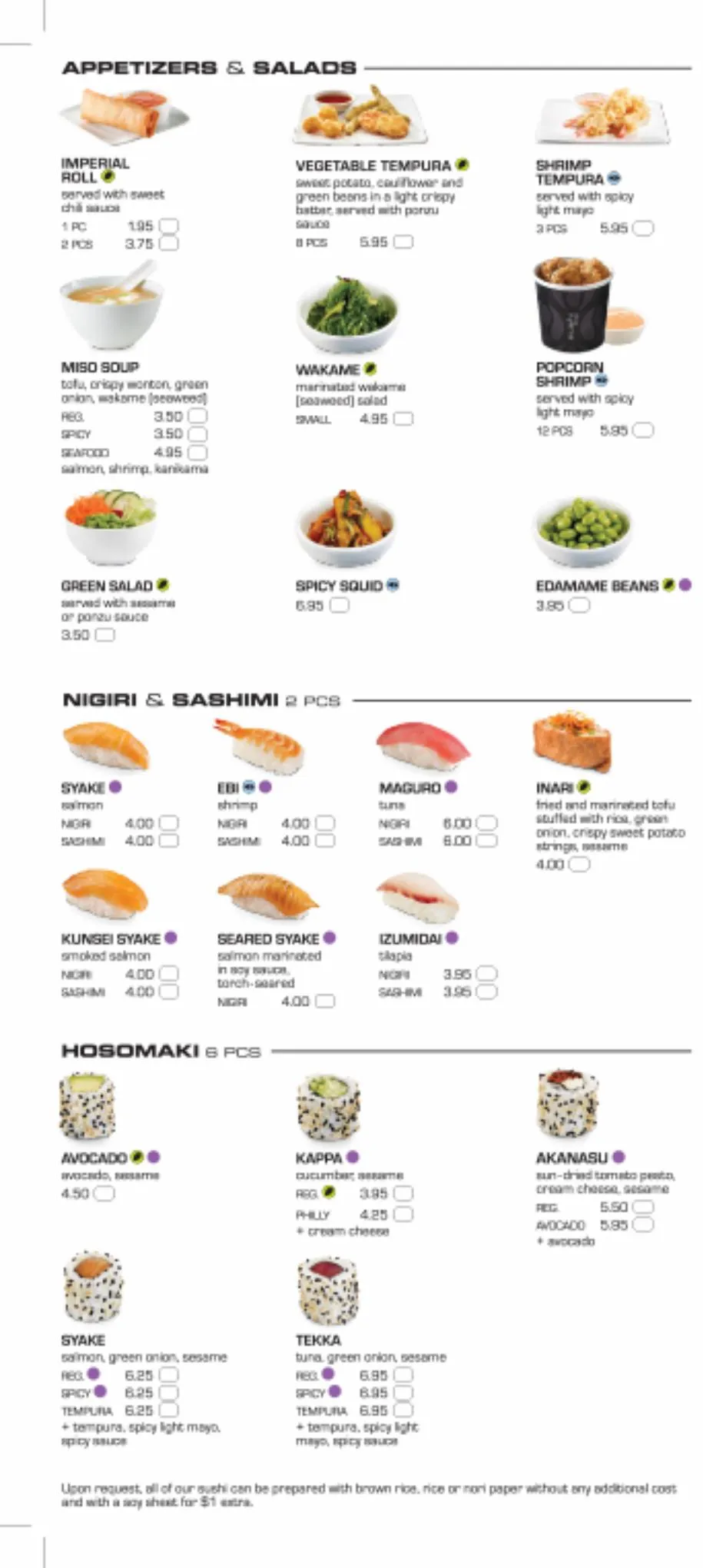 Catalogue Menu Sushi Shop , page 00004