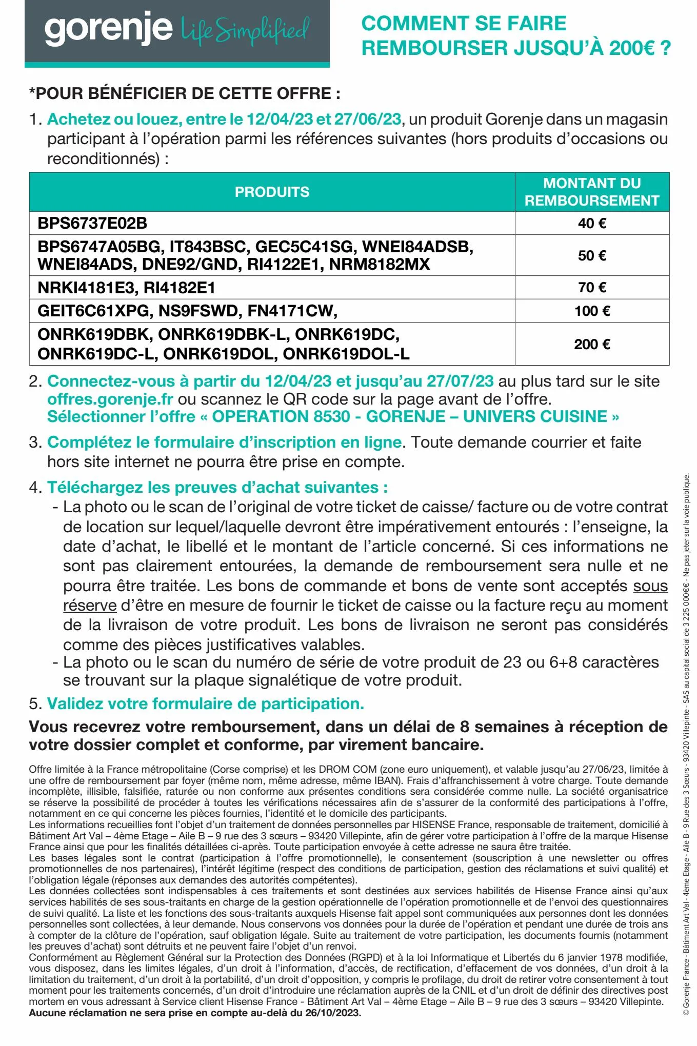 Catalogue JUSQU'À 200€ REMBOURSÉS !, page 00002