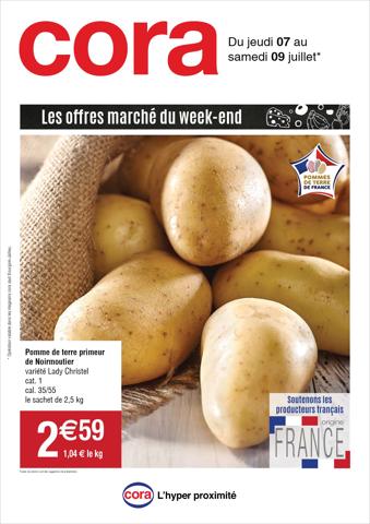 Promos de Hyper-Supermarchés | Les offres marché du week-end sur Cora | 07/07/2022 - 09/07/2022