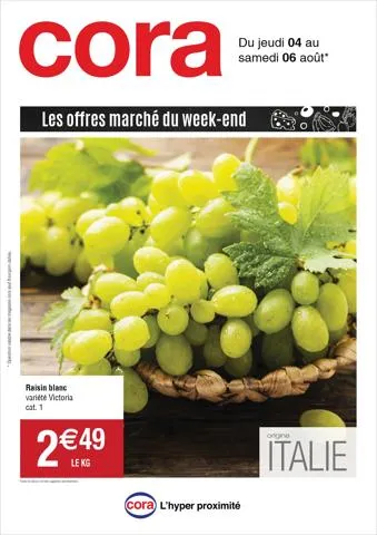 Les offres marché du week-end