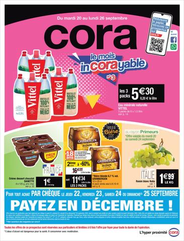 Catalogue Cora à Auxerre | Le mois incorayable n°3 | 20/09/2022 - 26/09/2022
