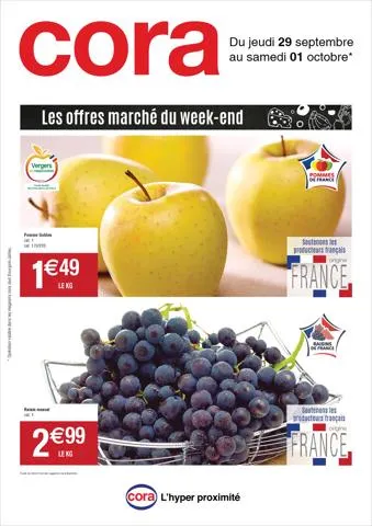 Les offres marché du week-end