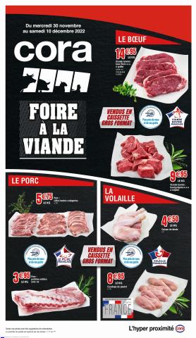 Catalogue Cora à Clermont-Ferrand | Foire à la viande | 30/11/2022 - 10/12/2022