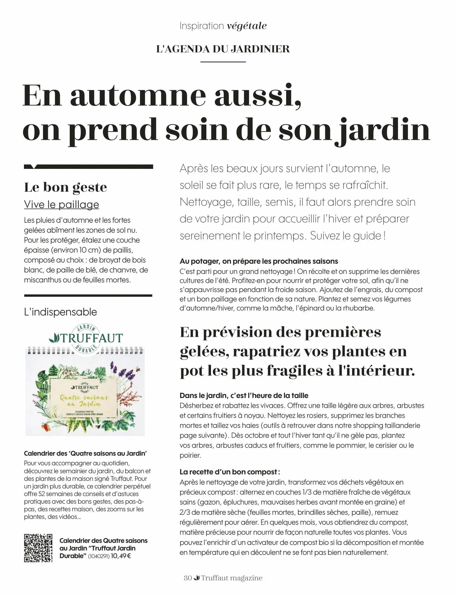 Catalogue Truffaut magazine Automne 2022, page 00030