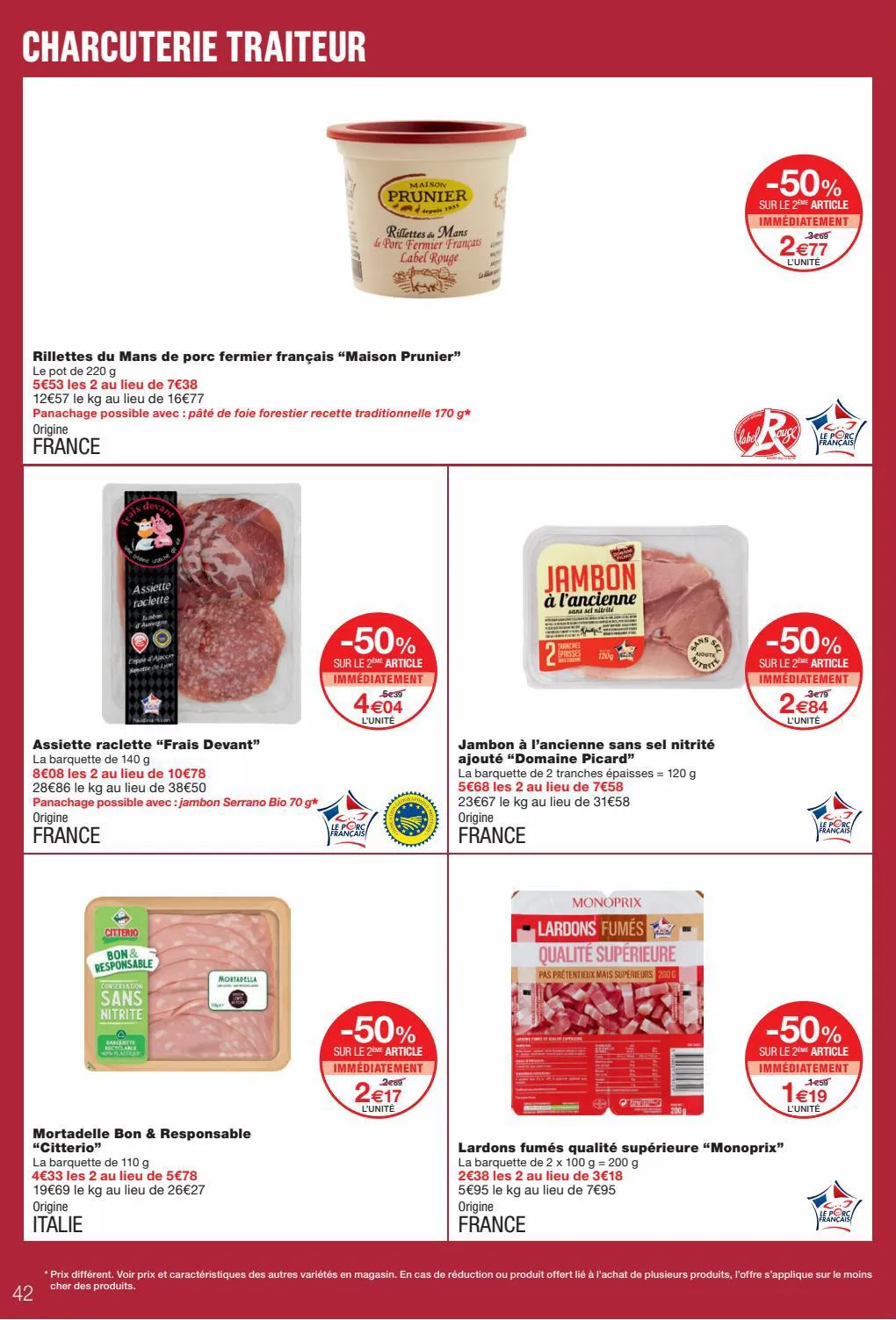 Catalogue -50% sur le 2ème article, page 00042