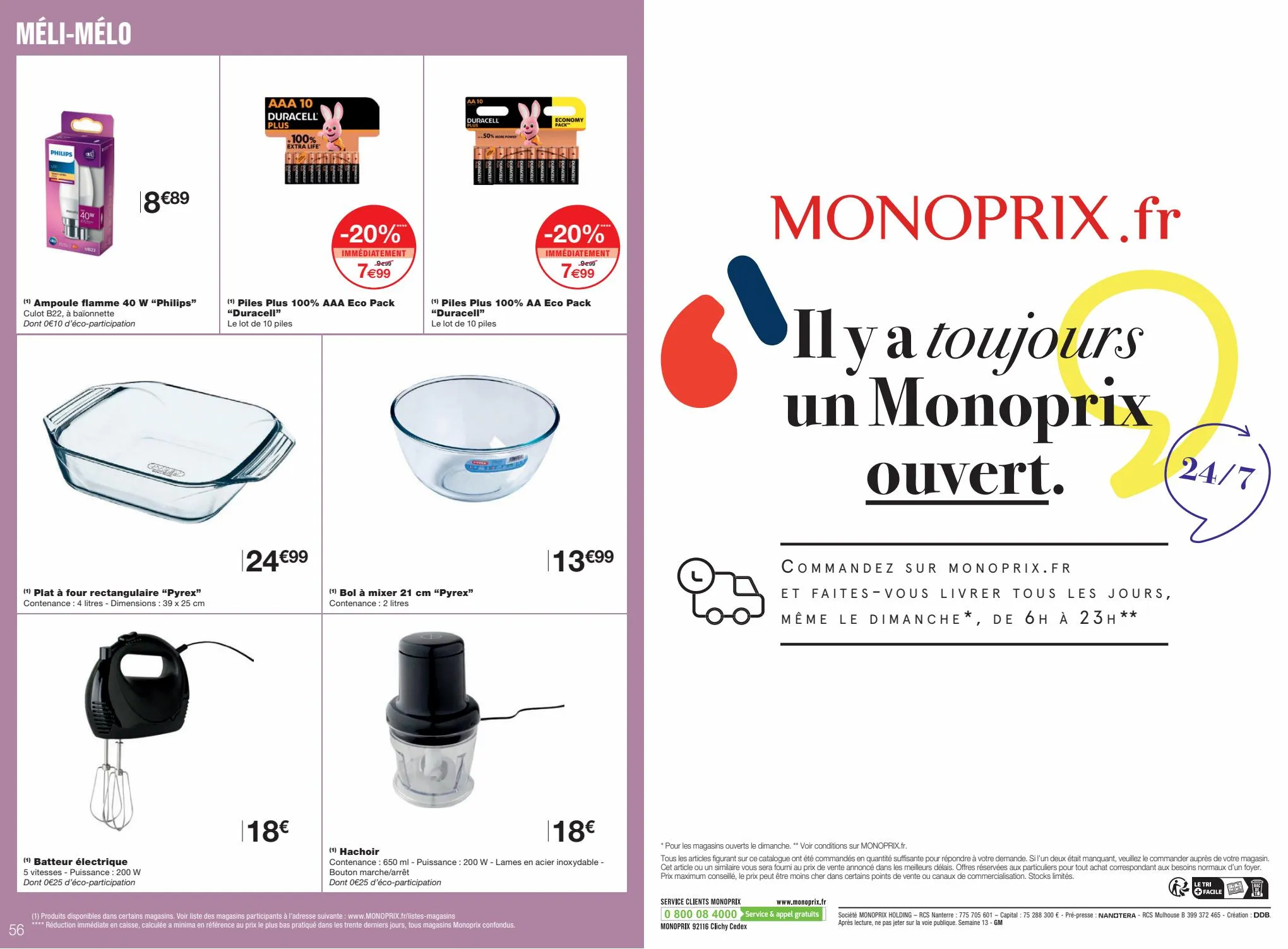 Catalogue Monoprix Catalogue, page 00056