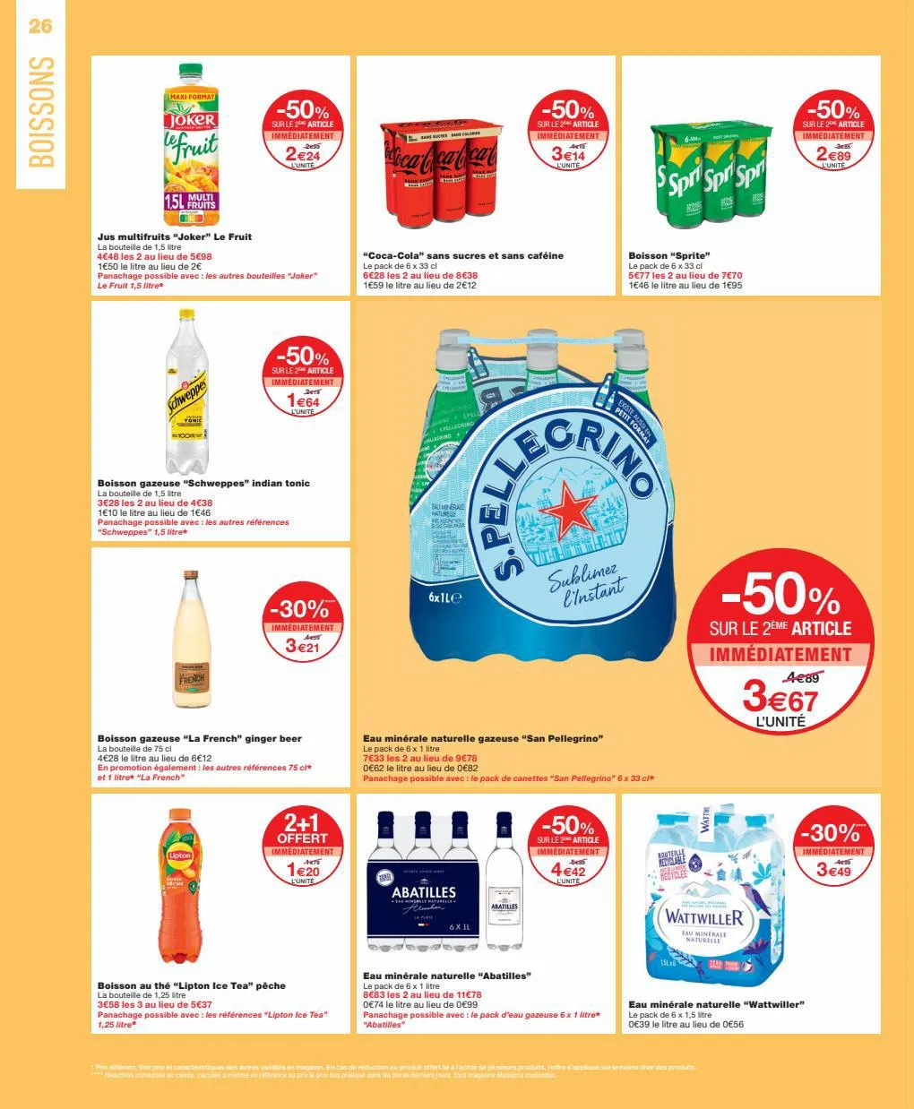 Catalogue -50% sur le 2eme article sur une selection de produits, page 00026