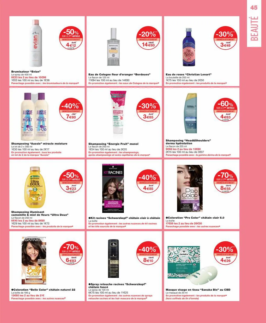 Catalogue -50% sur le 2eme article sur une selection de produits, page 00045