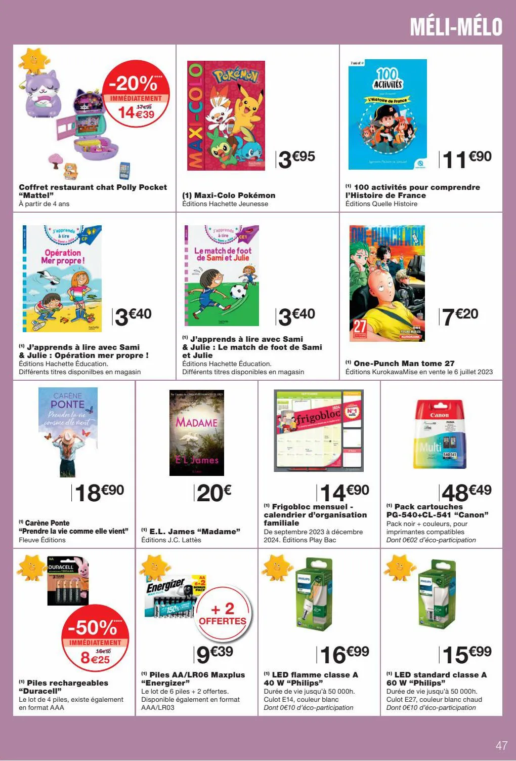 Catalogue POUR VOUS GUIDER VERS LES PROMOS !, page 00047