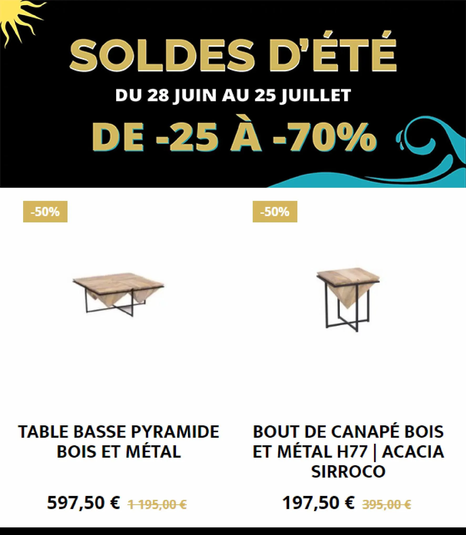 Catalogue SOLDES D'ÉTÉ DE -25 À -70%, page 00002