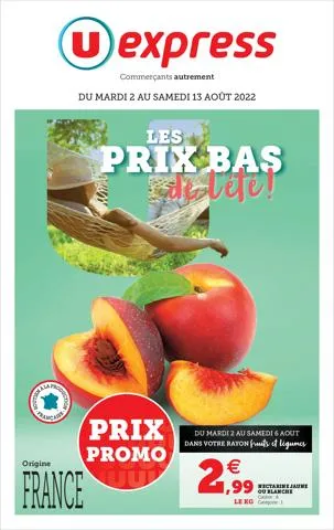 LES PRIX BAS DE L'ÉTÉ !