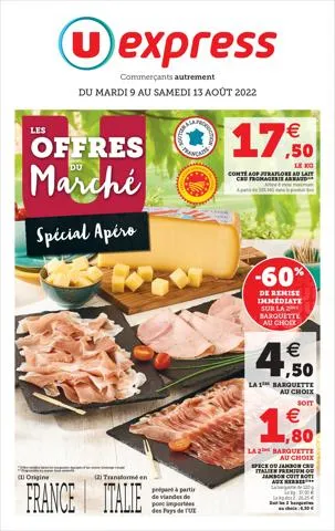 LES OFFRES DU MARCHÉ SPÉCIAL APÉRO