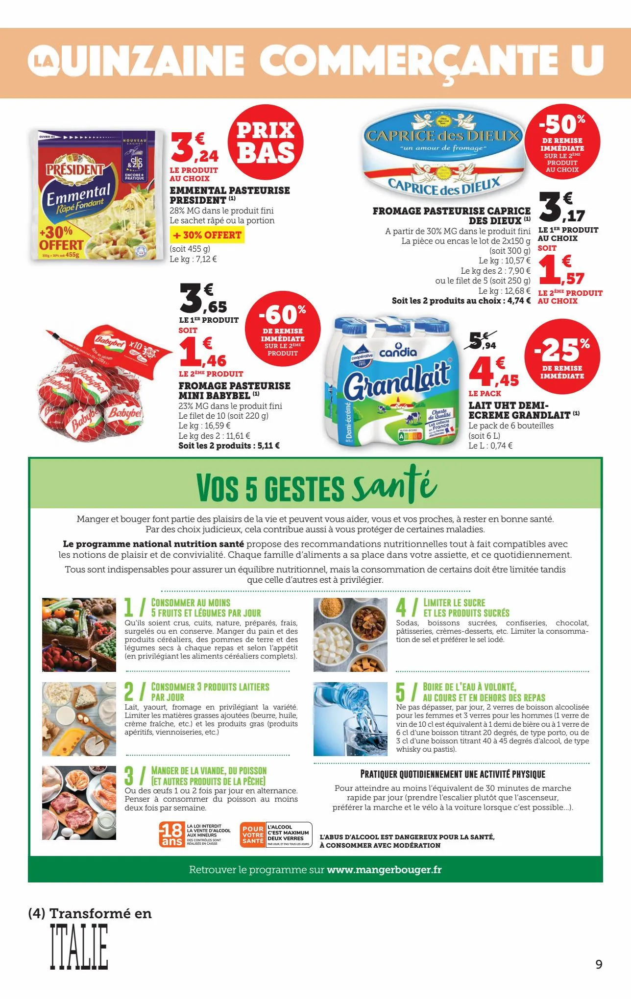 Catalogue La quinzaine commerçante U, page 00009
