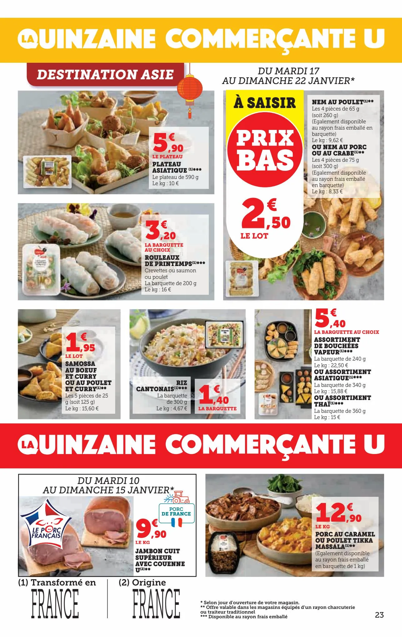 Catalogue La quinzaine commerçante U, page 00023