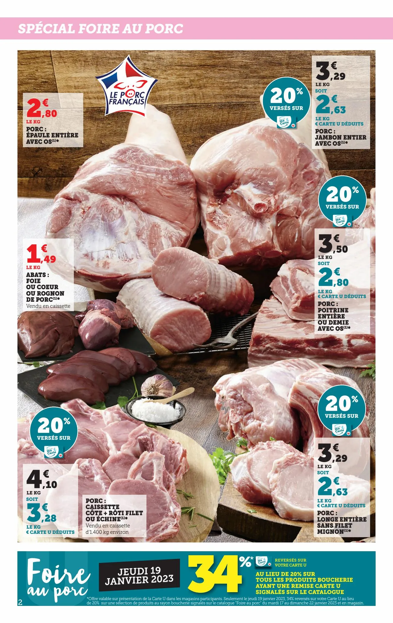 Catalogue Foix au porc à prix bas, page 00002