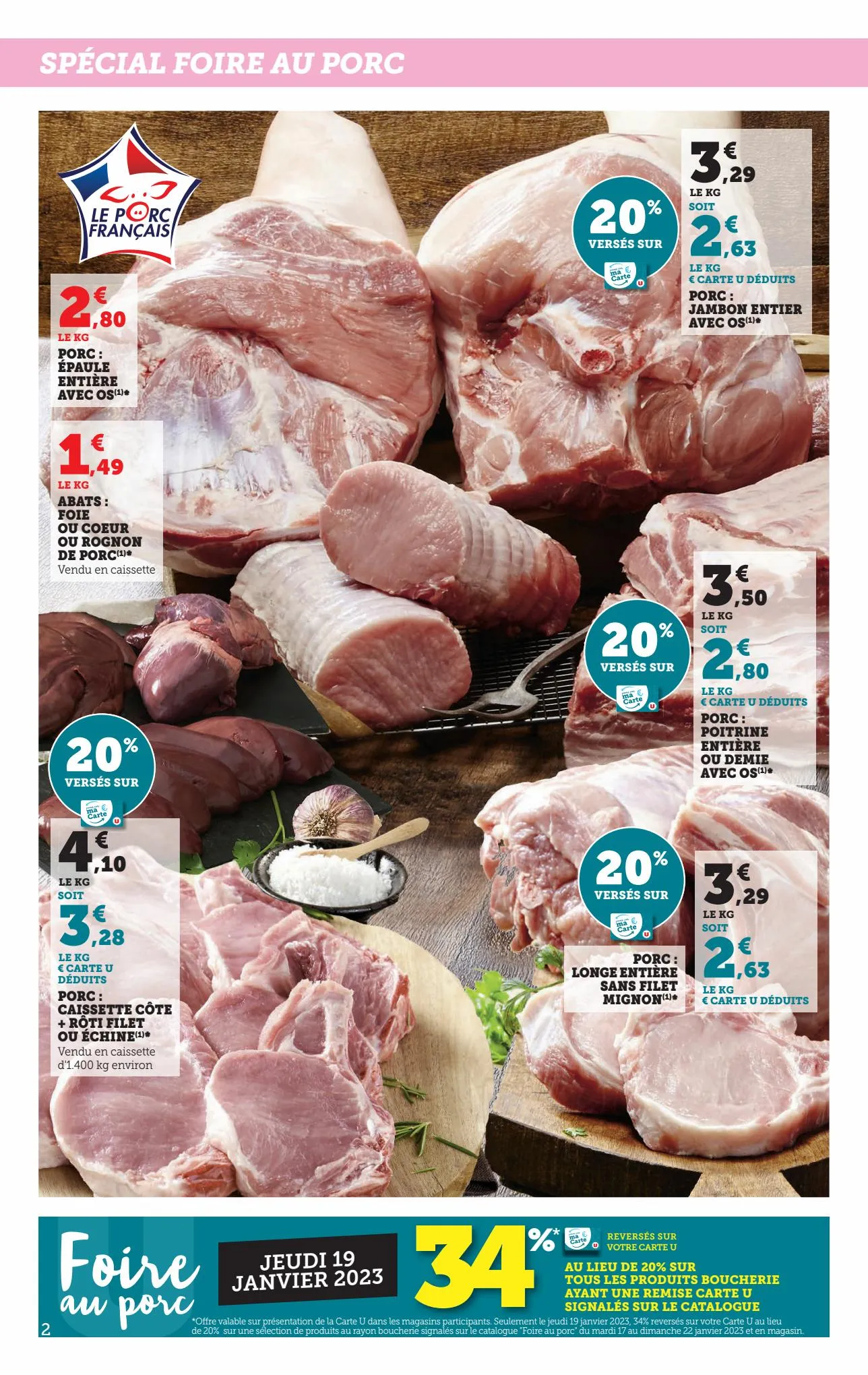 Catalogue Foix au porc à prix bas, page 00002