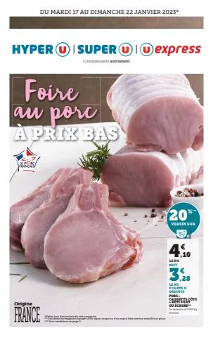 Foix au porc à prix bas