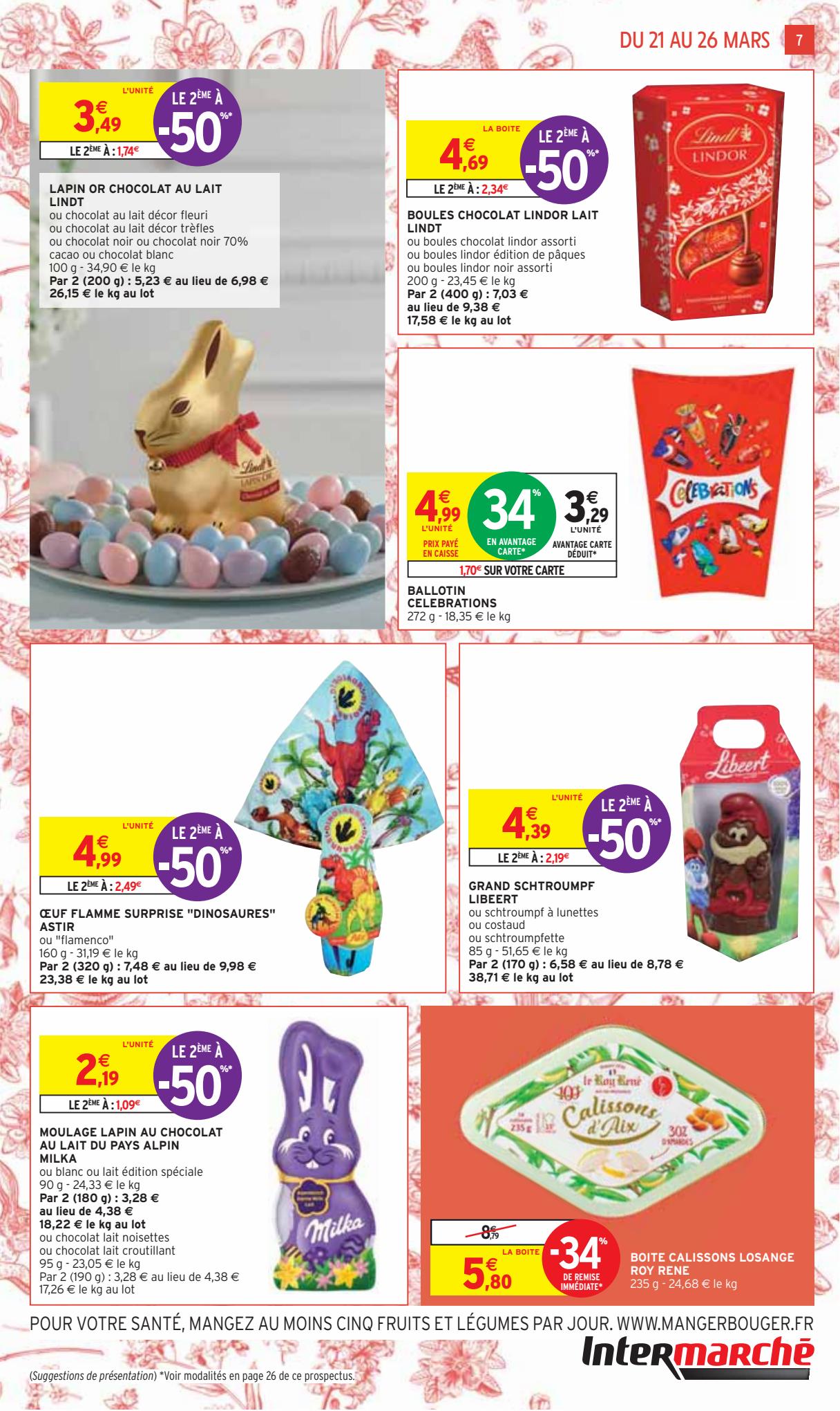 Catalogue -50% sur une selection de chocolats Kinder et Ferrero, page 00007