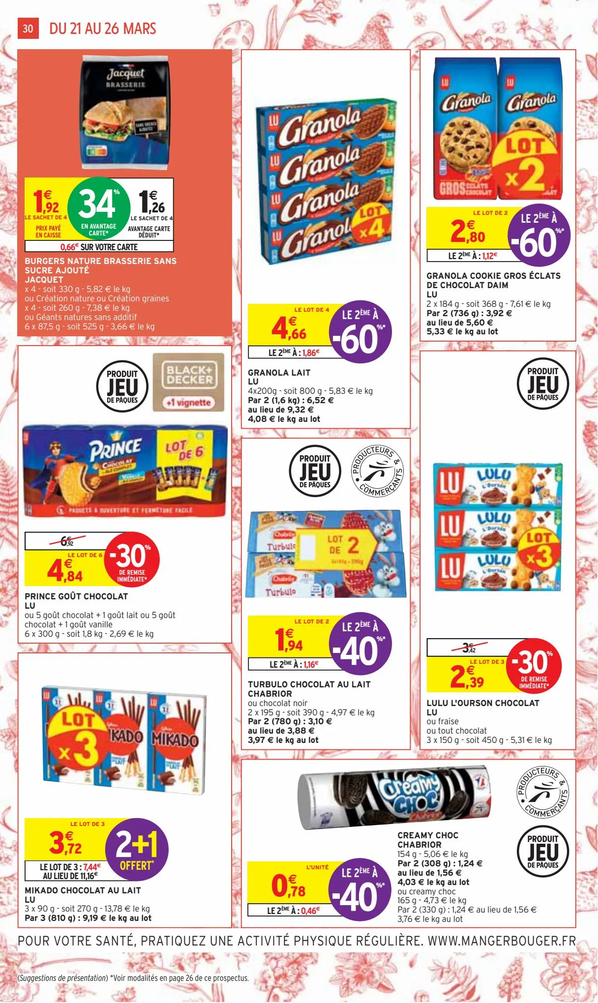 Catalogue -50% sur une selection de chocolats Kinder et Ferrero, page 00030