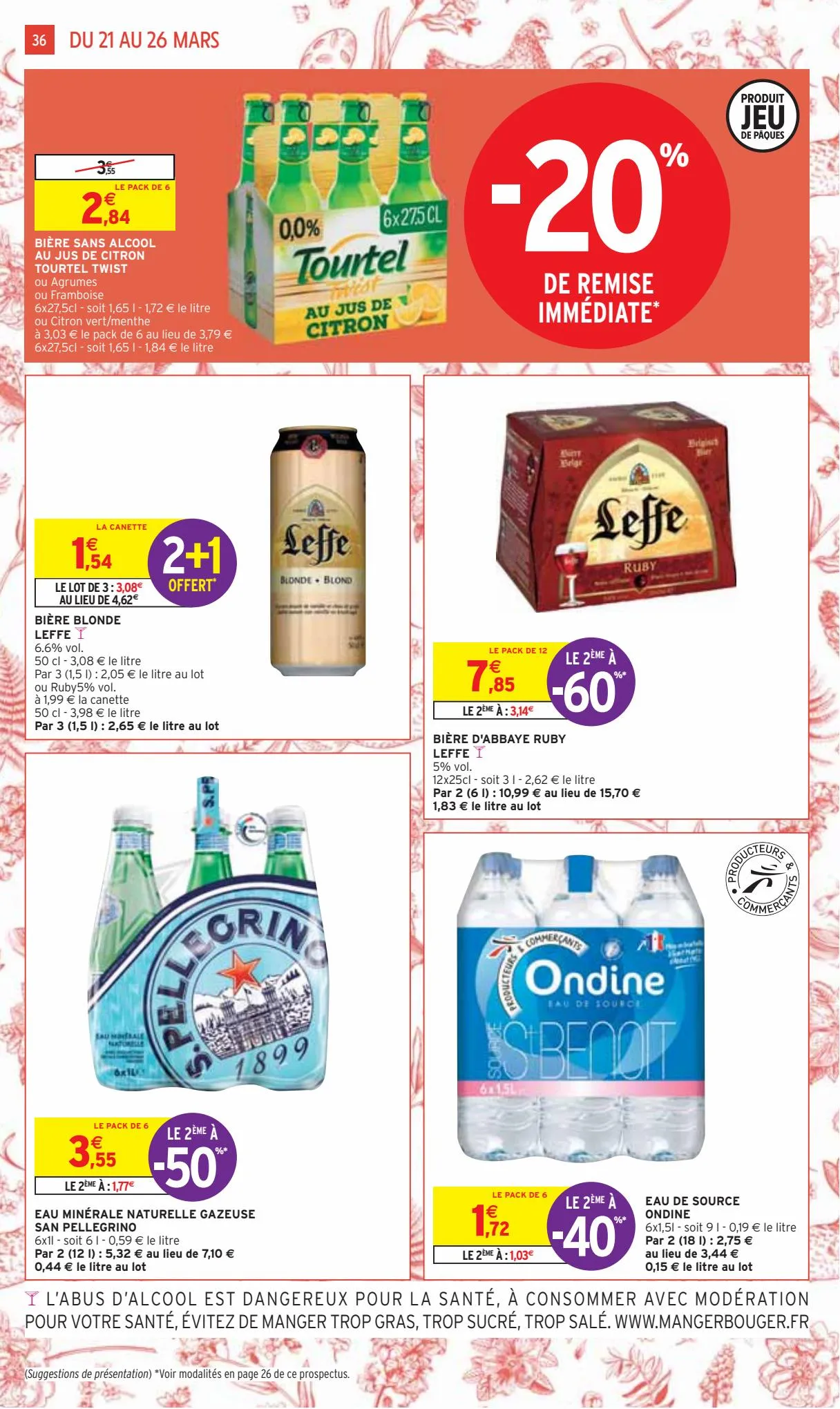 Catalogue -50% sur une selection de chocolats Kinder et Ferrero, page 00036