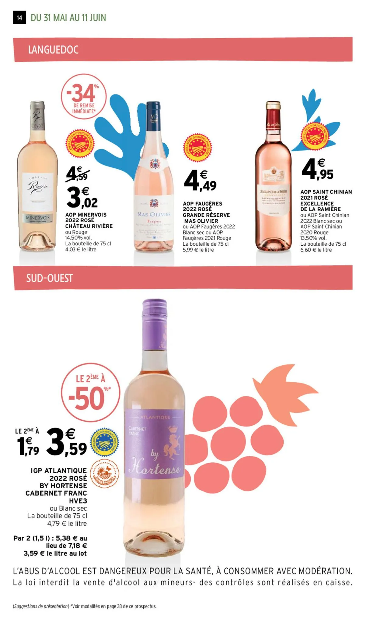 Catalogue EVE FOIRE AUX VINS PRINTEMPS ETE, page 00014