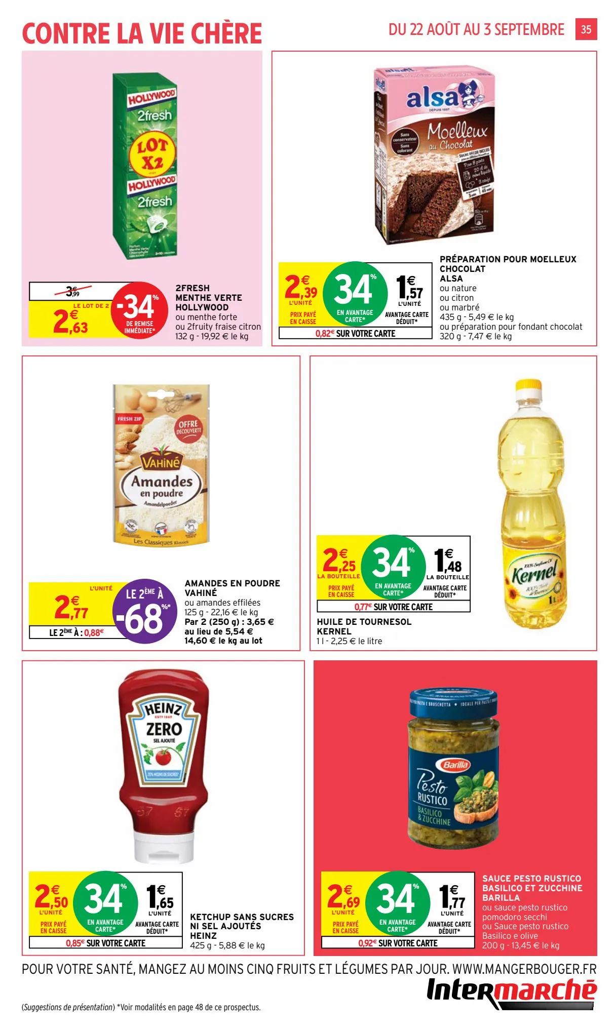 Catalogue 50 % en bons d’achat sur toutes les conserves, pâtes, riz & sauces, page 00035