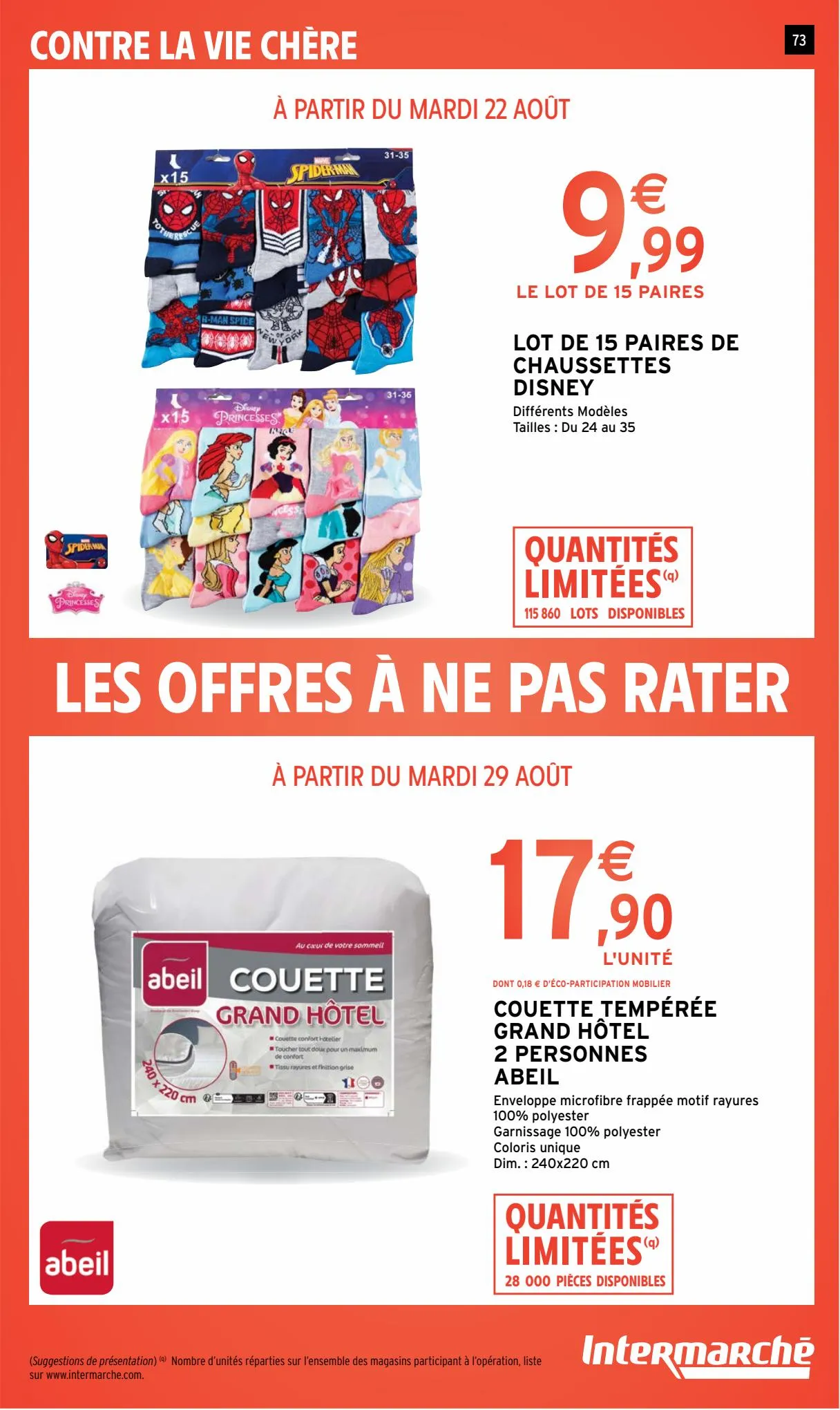 Catalogue 50 % en bons d’achat sur toutes les conserves, pâtes, riz & sauces, page 00073