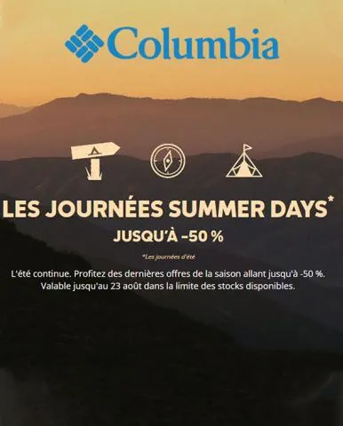 Jusqu’à -50% Columbia!