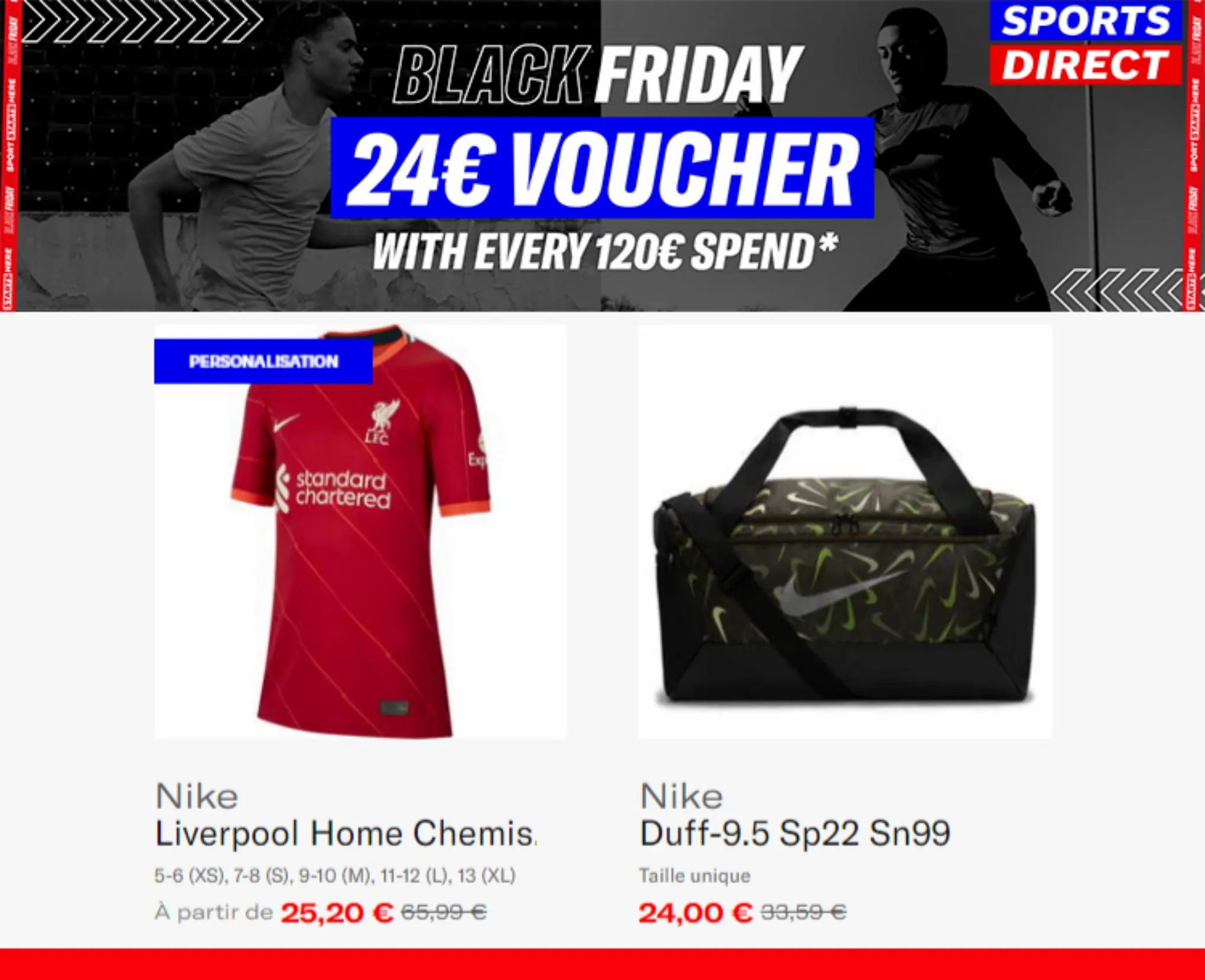 Catalogue Offres Sports direct Black Friday, page 00001