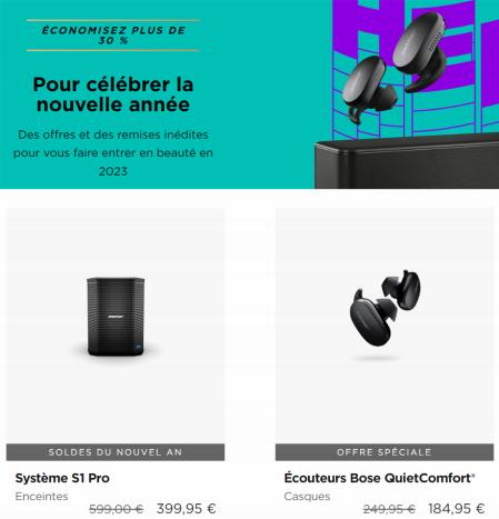 Catalogue Bose | Offres Speciales  | 26/01/2023 - 12/02/2023